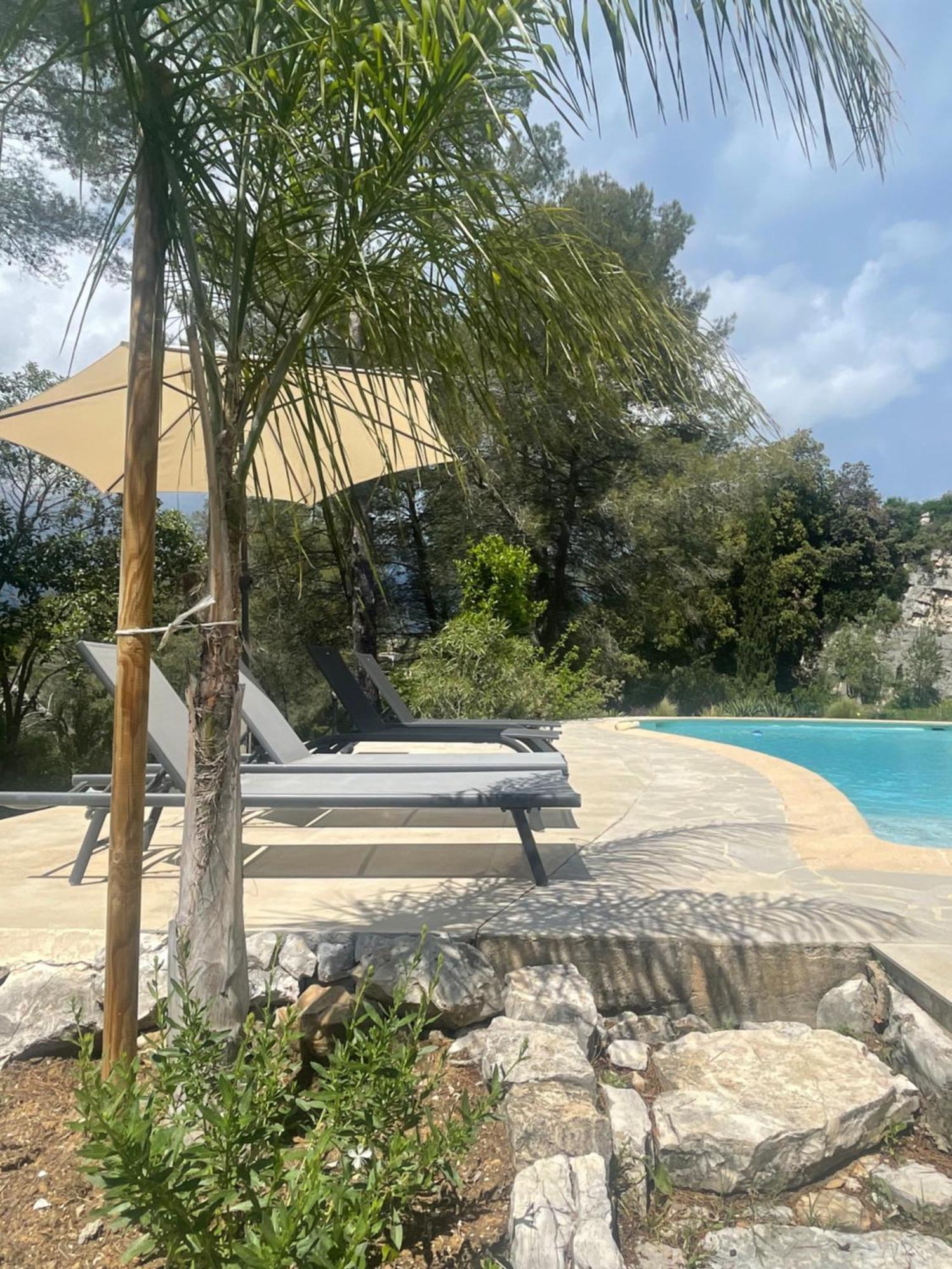 La Villa Des Carriers- Maison Avec Piscine Proche Mer Roquefort Les Pins Exterior foto